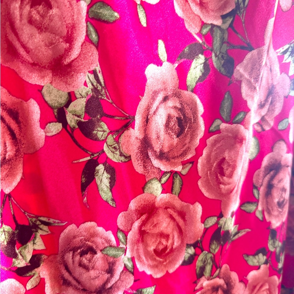 Wild Fable Red and Pink Floral dress